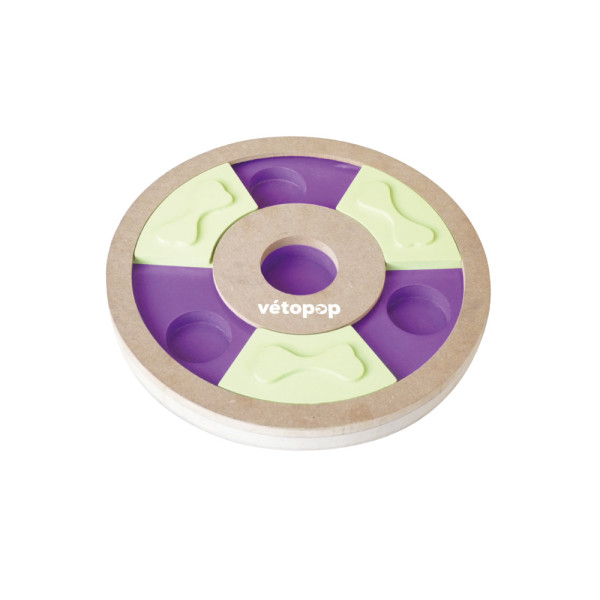 Interactive Puzzle Tray for Dogs & Cats – Round or Fun Shapes